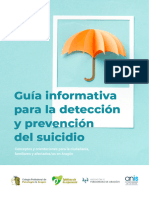 Guía para la prevención del suicidio. Aragón.