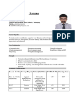 Promith Chowdhury CV