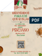 Menu Como en Peru 2022