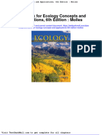Test Bank For Ecology Concepts and Applications 6th Edition Molles