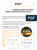 Tudo Sobre A Manutenção Do Painel Solar e Sistema Fotovoltaico - Portal Solar