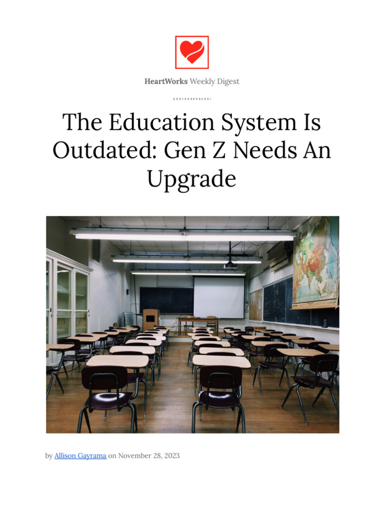 The Education System Is Outdated Gen Z Needs An Upgrad Download Free