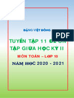 11 de On Tap Giua Hoc Ky 2 Toan 10 Nam Hoc 2020 2021 Dang Viet Dong