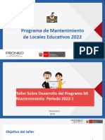 Programa Mi Mantenimiento 2022