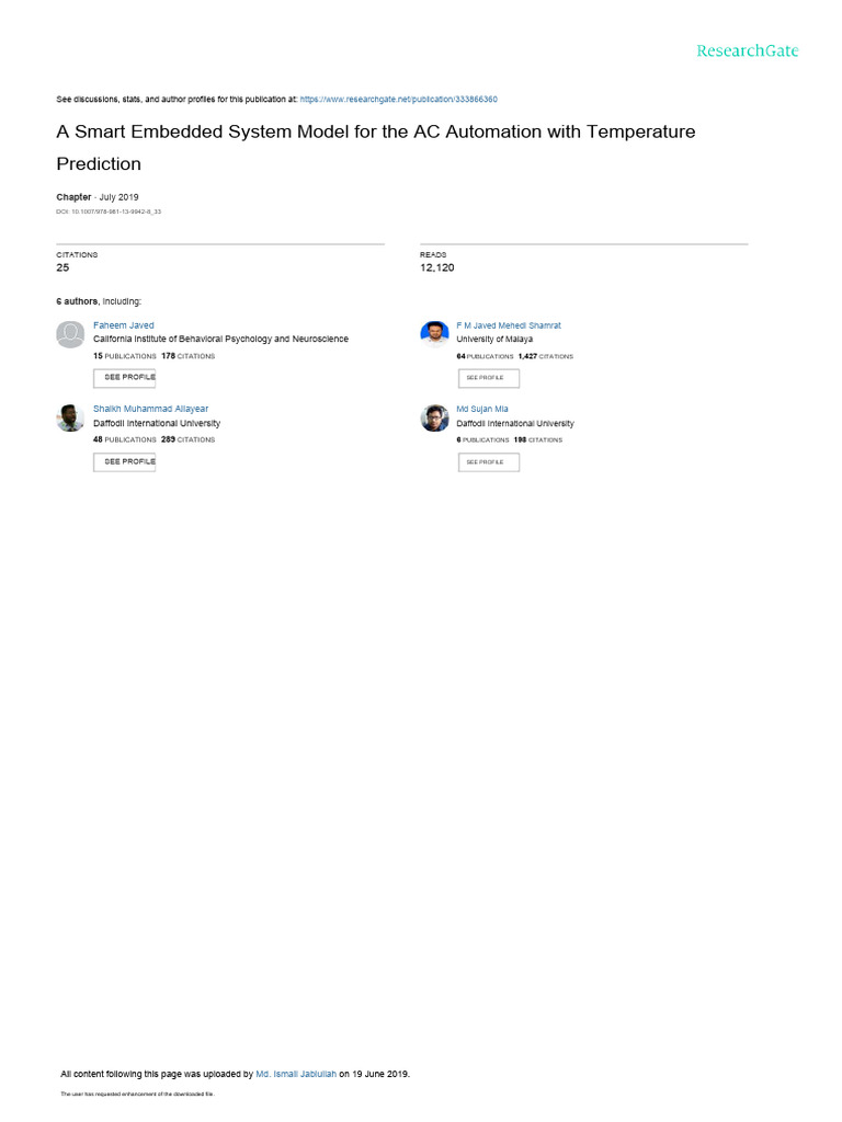 Smart AC Automation with Temp Prediction | PDF | Automation | Air ...