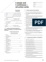 SSSG INGLESE Present Simple and Present Continuous + State and Action Verbs