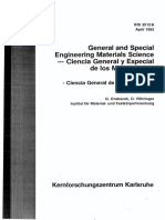 General and Special Engineering Materials Science - Ciencia General y Especial de Los Materiales