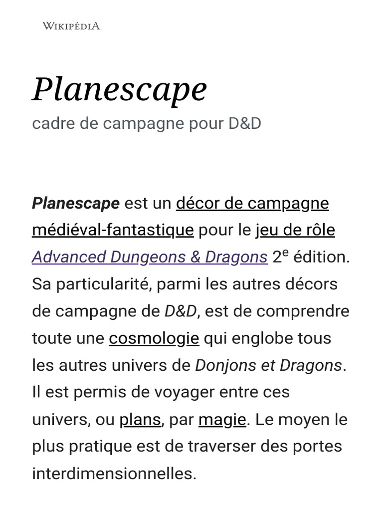 JEU DE ROLE en FR D&D Advanced Dungeons & Dragons / 1998