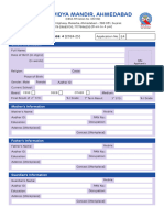 Application Form Class 4 English