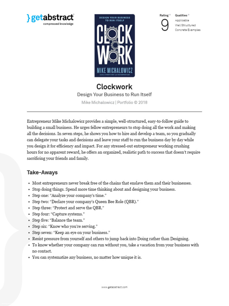 Clockwork: Automate Your Business | PDF | Learning | Libraries