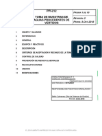 PROTOCOLO DE MUESTREO - Aguas Residuales