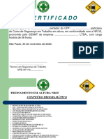 Certificado NR 35