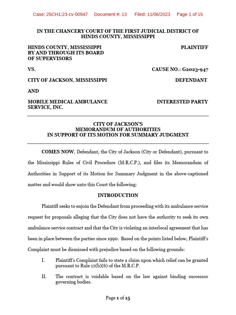 Memo in support of summary judgment pdf complaint summary judgment