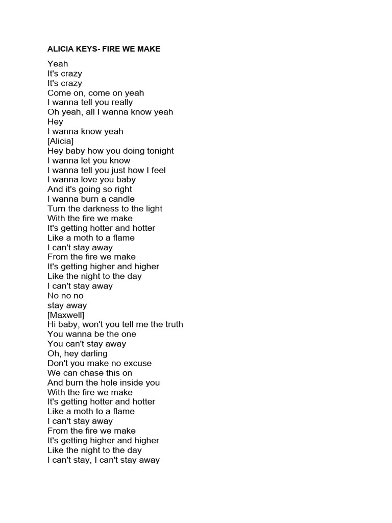 Alicia keys fire we make pdf