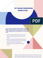 Sifat Dasar Paradigma Penelitian