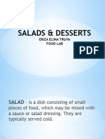 Salad and Desserts Culinary