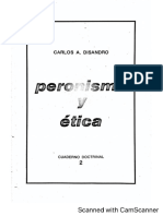 Carlos Disandro. Peronismo y Ética.