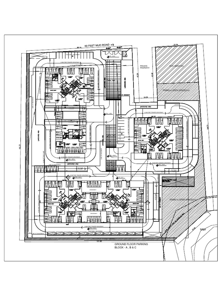 AVANTE PARKING - GROUND FLOOR PLAN-Model | PDF | Buildings And Structures