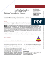 Patient Perceived Benefit in Facial Aesthetic Procedures - FACE-Q As A Tool To Study Botulinum Toxin Injection Outcomes