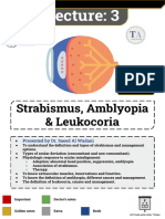 L3 - Strabismus, Amblyopia - Leukocoria