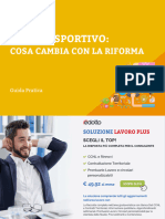 Lavoro Sportivo. Cosa Cambia Con La Riforma - Settembre 2023 PDF