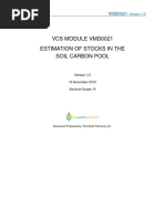 Estimation of Stocks in The Soil Carbon Pool