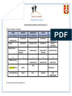 Horario Tercer Grado Setiembre.