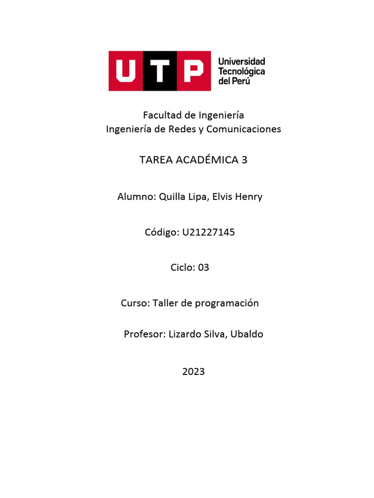 Ta3 Taller de Programacion | PDF | máquina virtual de Java | Java ...