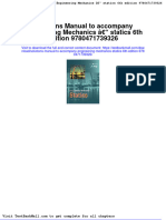 Solutions Manual To Accompany Engineering Mechanics Statics 6th Edition 9780471739326