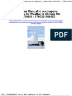Solutions Manual To Accompany Exercises For Weather Climate 8th 0321769651 9780321769657