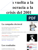 De La Vuelta de La Democracia, A La Crisis Del 2001