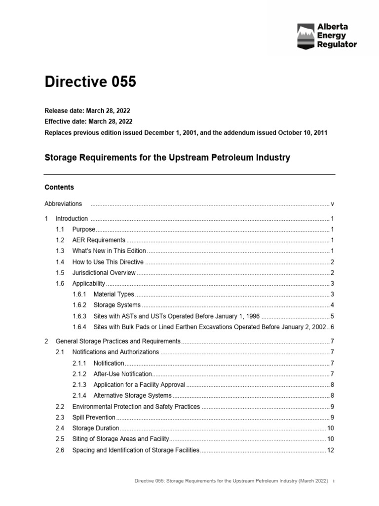 alberta-energy-regulator-directive-055-pdf-petroleum-natural-gas