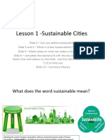 Lesson 14. Urban Sustainability