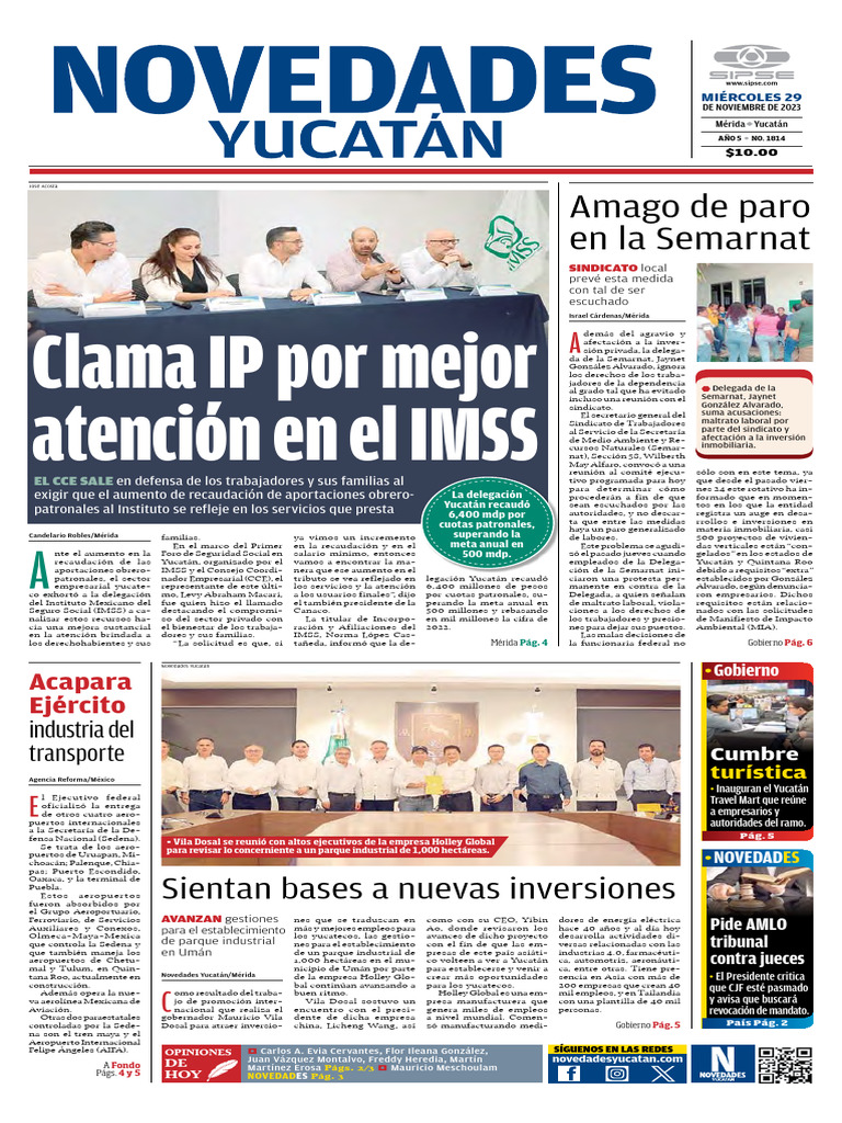 Novedades Yucatan 29 11 23 Pdf Ciclones Tropicales