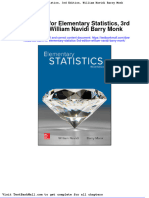 Test Bank For Elementary Statistics 3rd Edition William Navidi Barry Monk