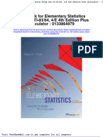 Test Bank For Elementary Statistics Using The Ti 83-84-4 e 4th Edition Plus Calculator 0133864979
