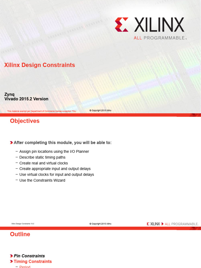 13 Xilinx Design Constraints | PDF | Field Programmable Gate Array
