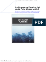 Test Bank For Emergency Planning 1st Edition Ronald Perry Michael Lindell