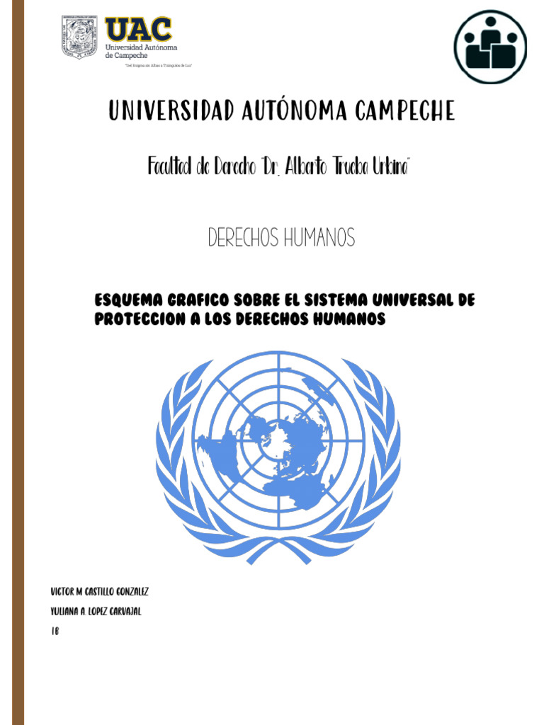 Esquema Grafico de DH SISTEMA UNIVERSAL DE PROTECCION A LOS DERECHOS