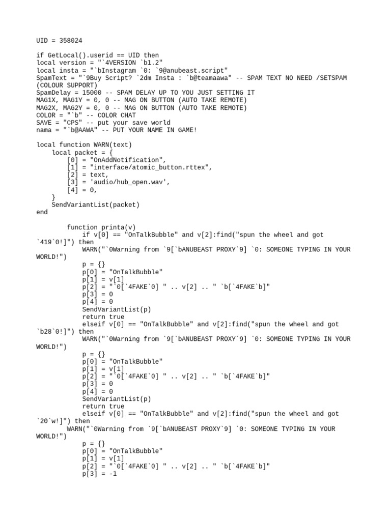Anubeast Proxy Script Overview | PDF | Computer Architecture ...