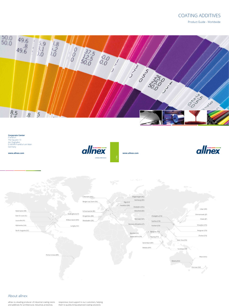 Allnex Coating Additives Overview | PDF | Paint | Epoxy