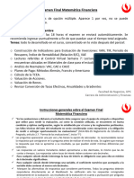 Indicaciones Examen Final Matematica Financiera 2023-2