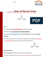 Estimation of Serum Urea