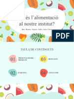 Com És L'alimentació Al Nostre Institut