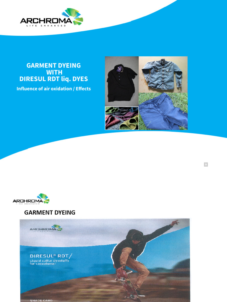 Garment Dyeing Pdf Dyeing Dye