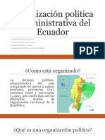TEMA 1 Organización Política y Administrativa Del Ecuador