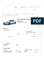 Fiche Technique JAGUAR XK Coupe 3.5 v8 260 2008 - La Centrale ®