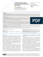 De Faria Castro Fleury Et Al 2022 Management of Non Mass Enhancement at Breast Magnetic Resonance in Screening Settings