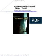 Test Bank For Entrepreneurship 9th Edition Hisrich
