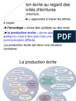 Preconisation Production Ecrits